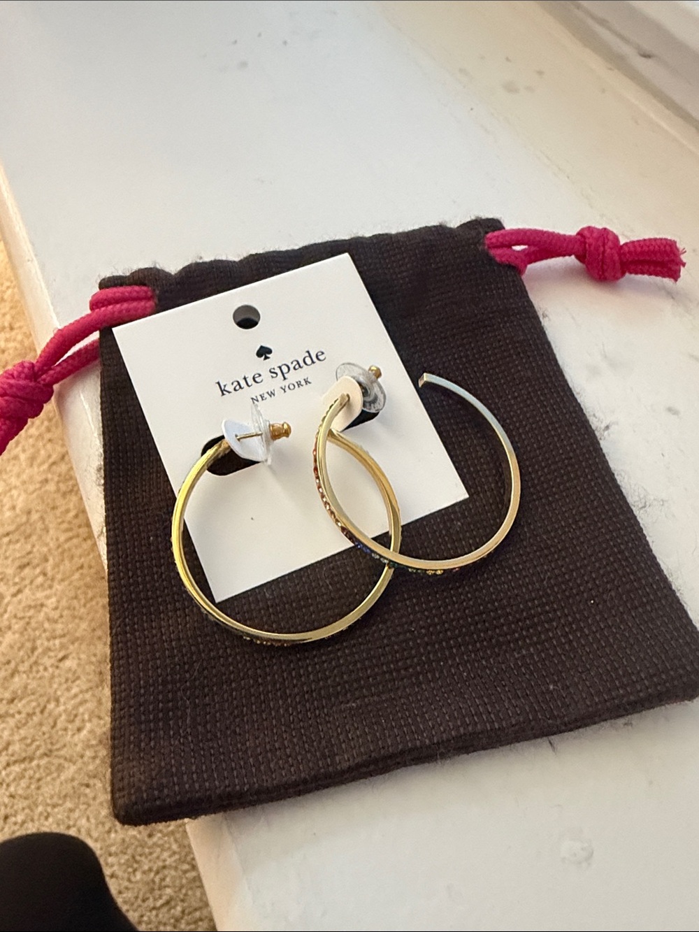 Kate Spade Gold Hoop Earrings
